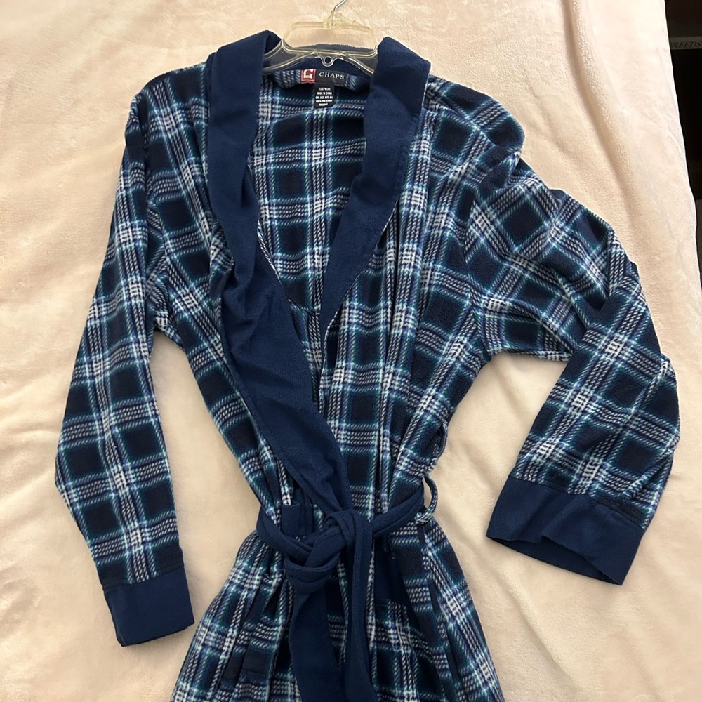 Chaps Plaid Robe - Picture 2 of 4